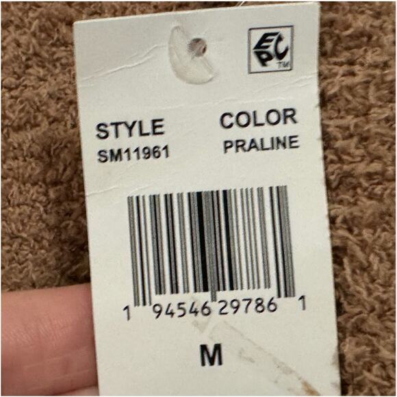 Steve Madden Pants Womens Medium Brown Praline Wide-Leg Chenille Sleep Comfort - Picture 4 of 7